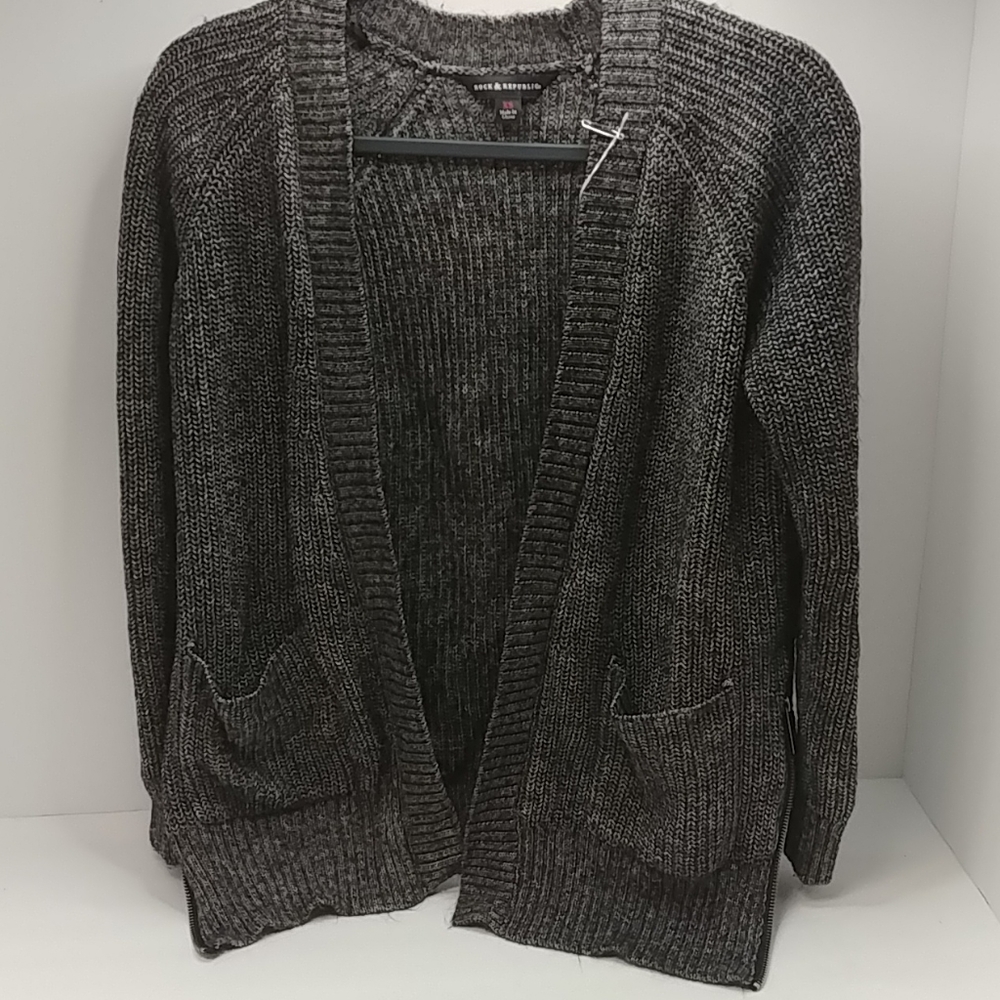Gray cardigan
